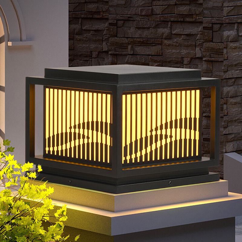 Ray Retro Lámpara Exterior LED Cubo Metal Patio Jardín