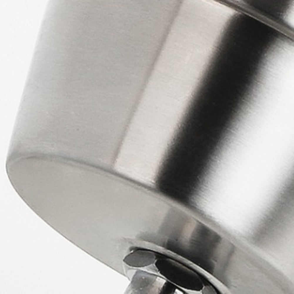 Ray Moderna Foco Metal/Vidrio Lámpara Exterior, Plateado