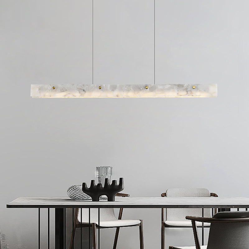Arisha Moderno LED Lámpara Colgante Blanco Mármol Comedor/Bar