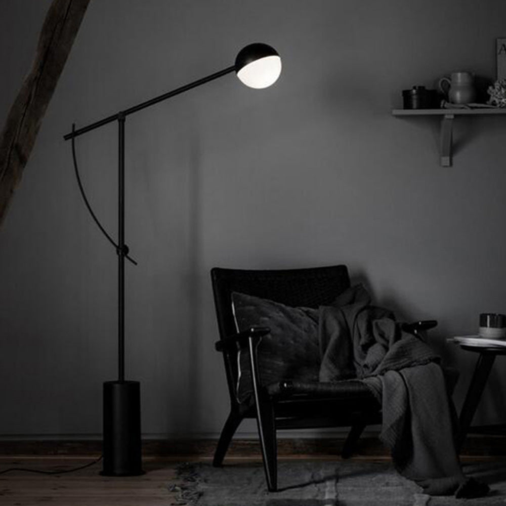 Mira Moderna Minimalista Metal Lámpara de Pie Negra