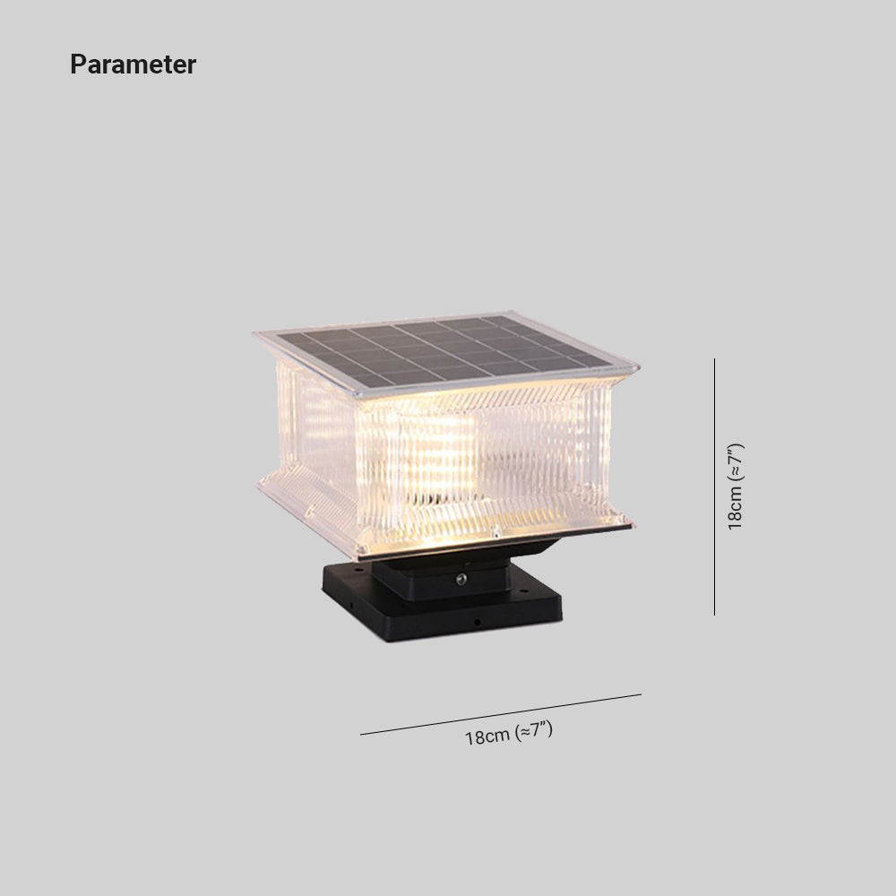 Ray Moderno Lámpara Exterior LED Cuboide Metal Patio