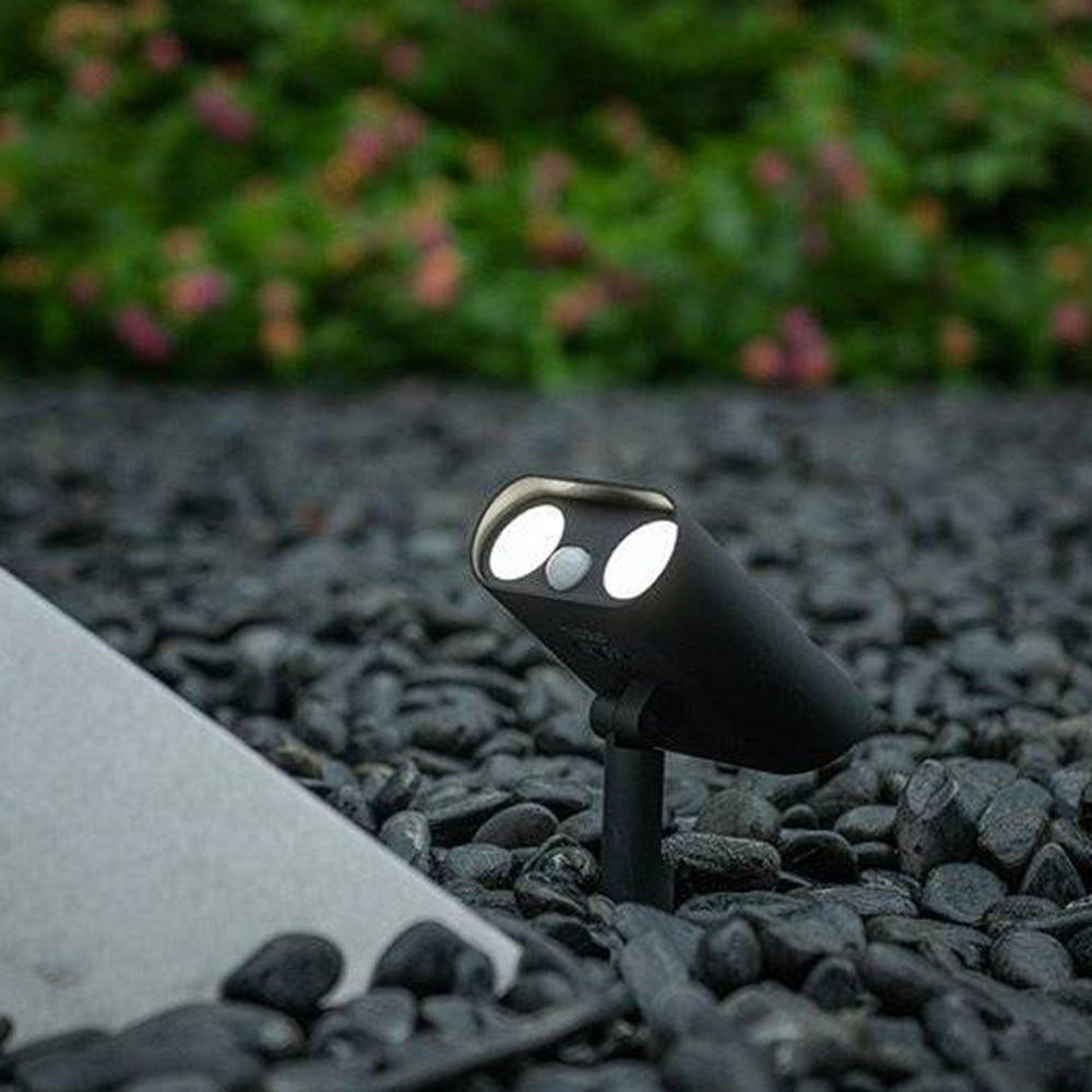 Ray Moderna Giratoria Acrílica Foco Aplique Exterior Noche Jardín