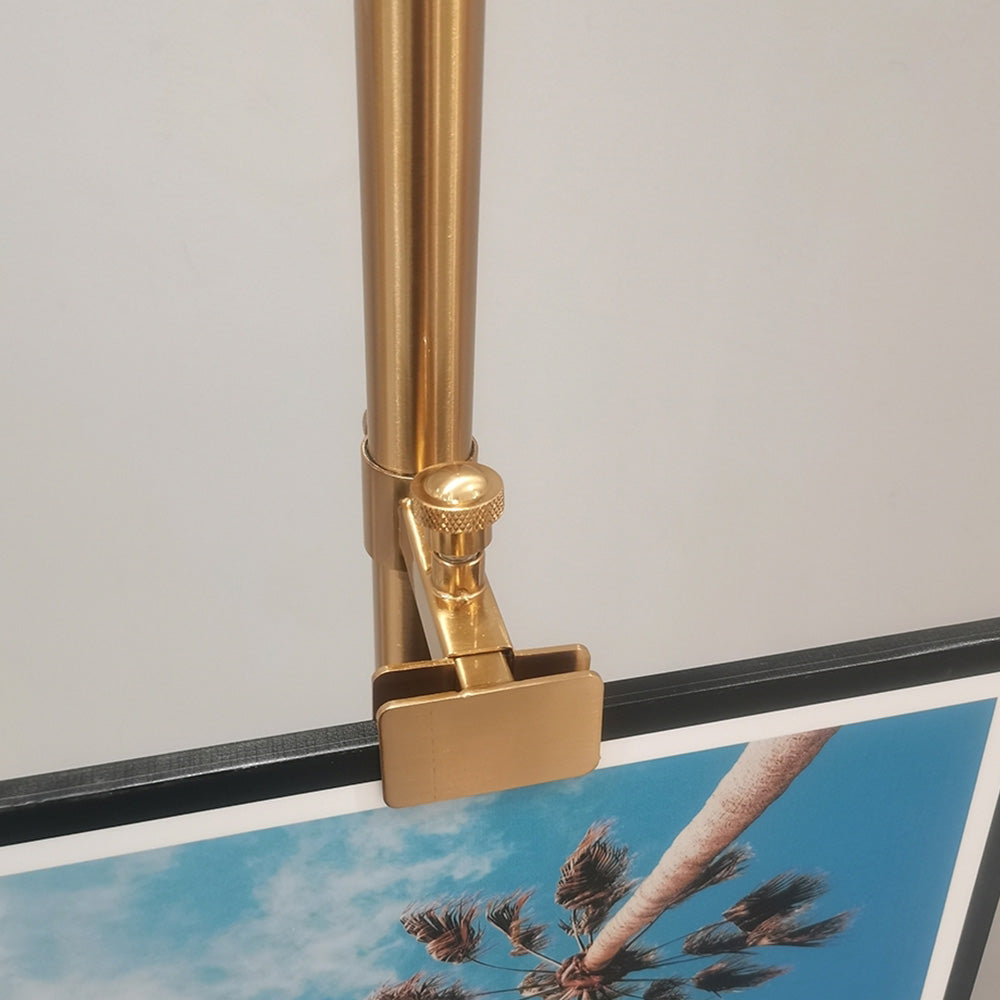 Mira Moderna Simple Metal/Vidrio Lámpara de Pie Dorada