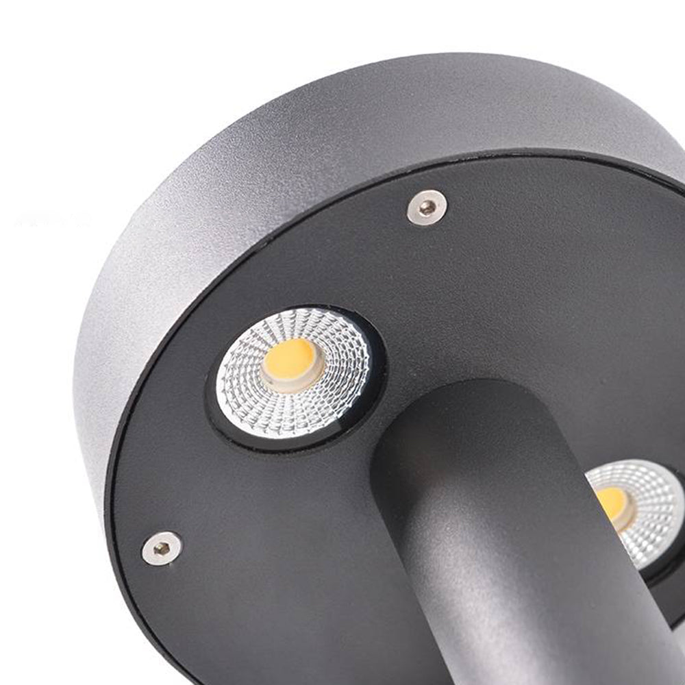 Ray Moderna Lámpara de Pie Exterior Metal Vidrio Patio