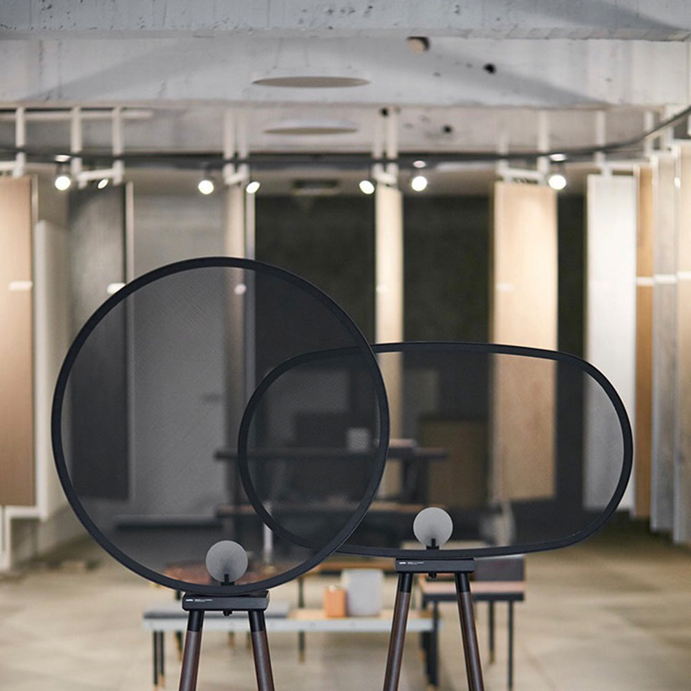 Mira Lámpara de Pie Metal/Madera Moderna Diseño Negra