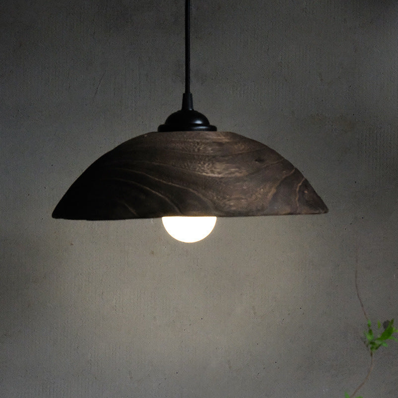 Silva Moderno LED Lámpara colgante Marrón Madera Salón/Dormitorio