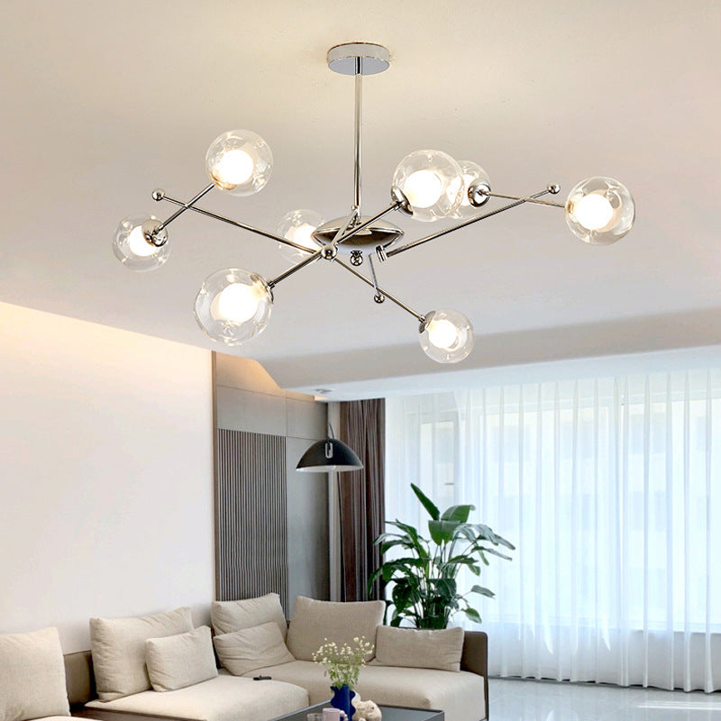 Valentina Moderno LED Lámparas de araña Cromo Vidrio Salón/Dormitorio