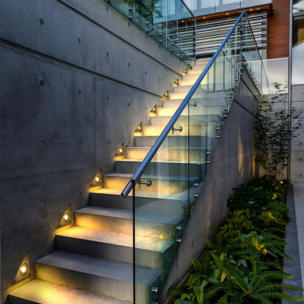 Ray Moderna Triangular LED Metal Acrílico Lámpara Exterior