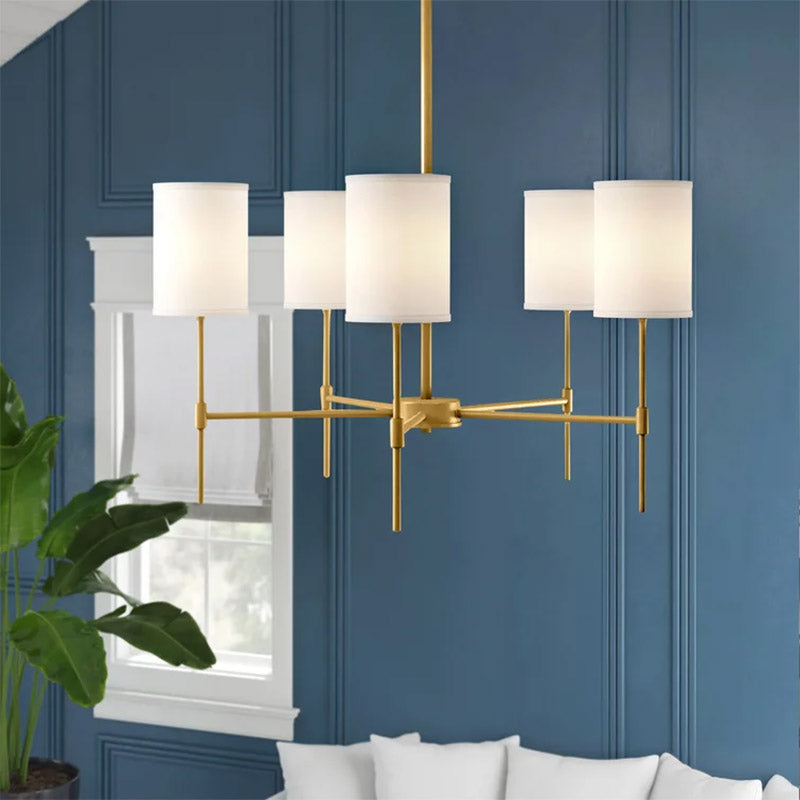 Silva Moderna LED Metal/Tejido Lámpara Colgante Dormitorio/Salón
