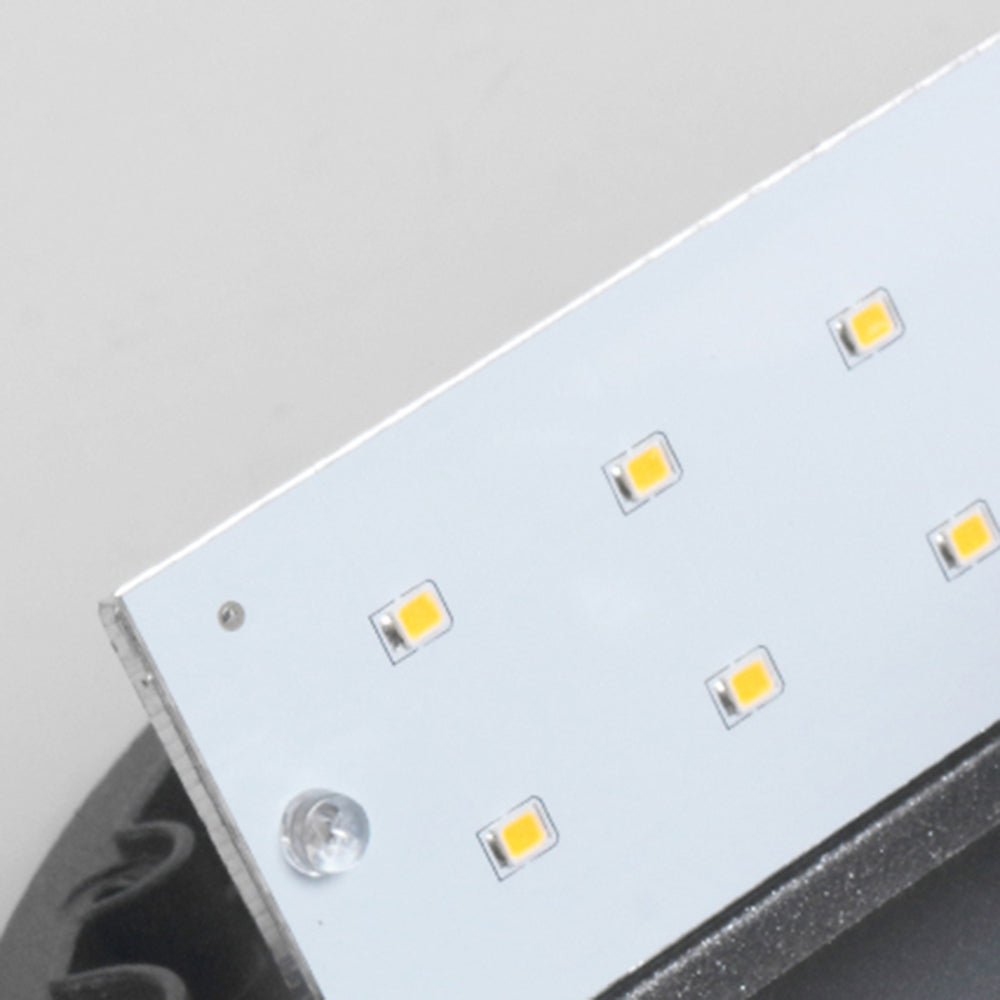 Ray Moderno Redondo Cuadrado Metal Aplique Exterior