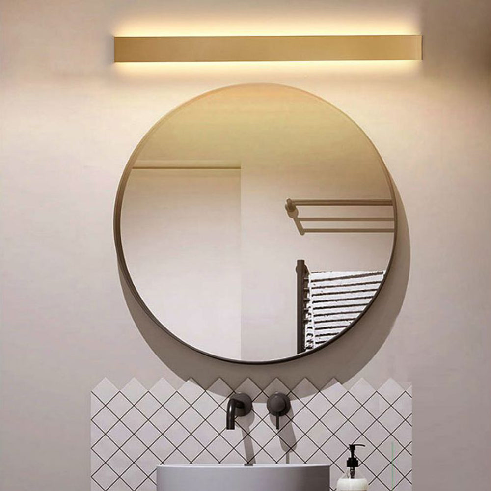 Arisha Moderno LED Aplique Interior Rectangular Negro/Cuarto de Baño/Salón Blanco/Dorado