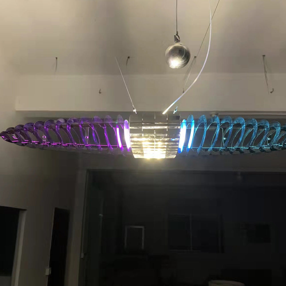 Arisha Moderna Diseño Forma de Barco Metal/Acrílico Lámpara Colgante Multicolores