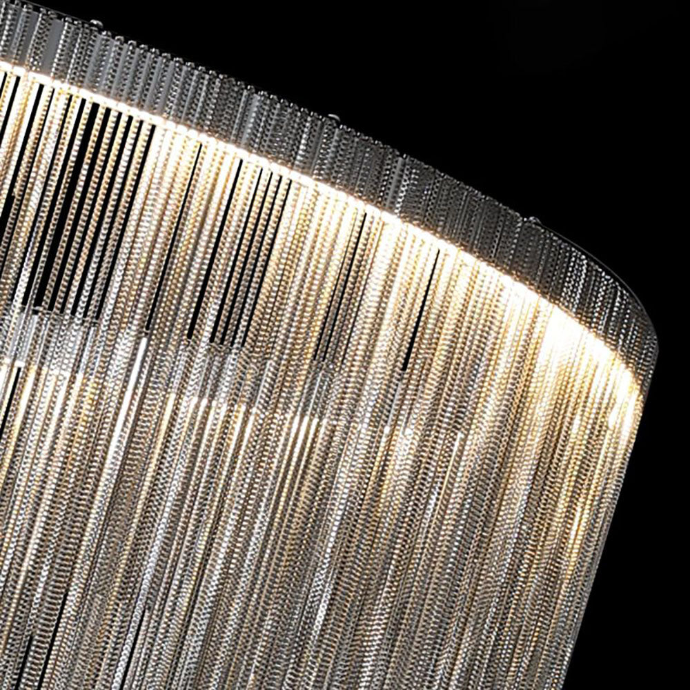 Arisha Diseño Cascadas Metal LED Aplique de Pared Plata