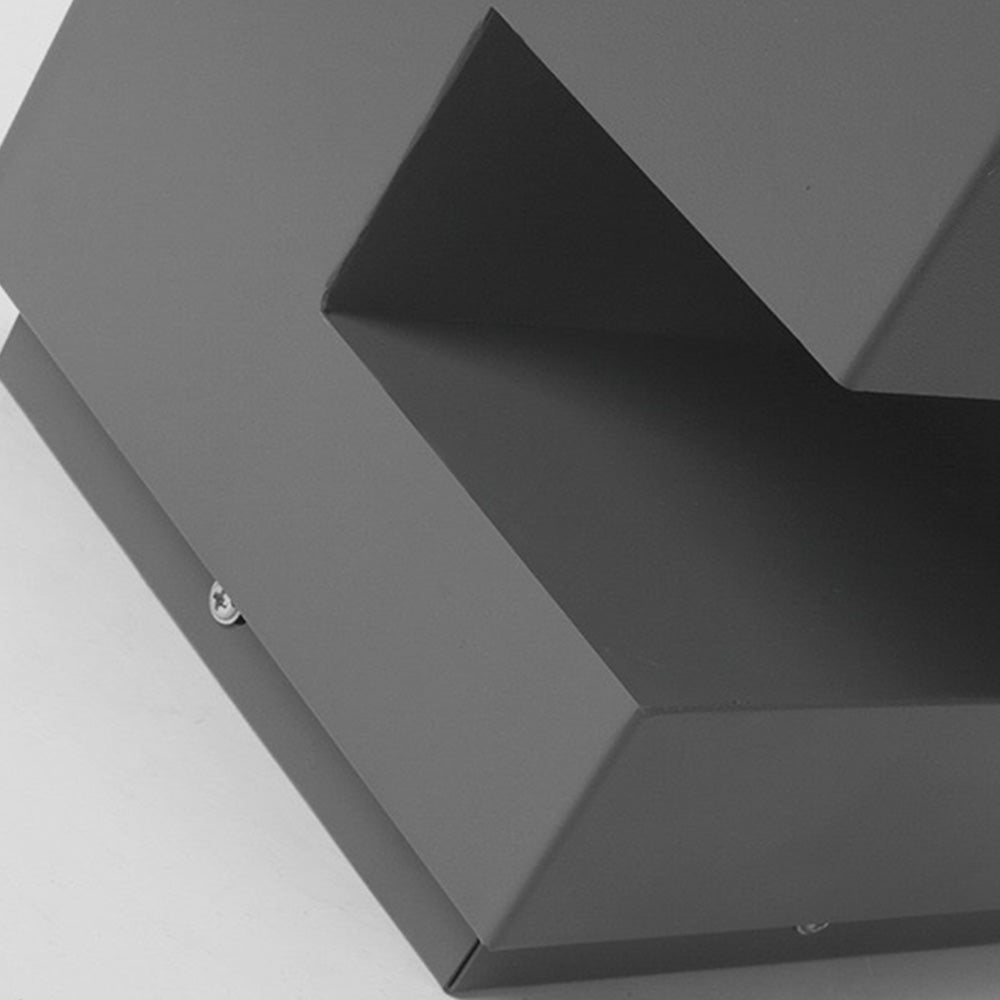 Ray Simple Cube Metal Lámpara Exterior Patio