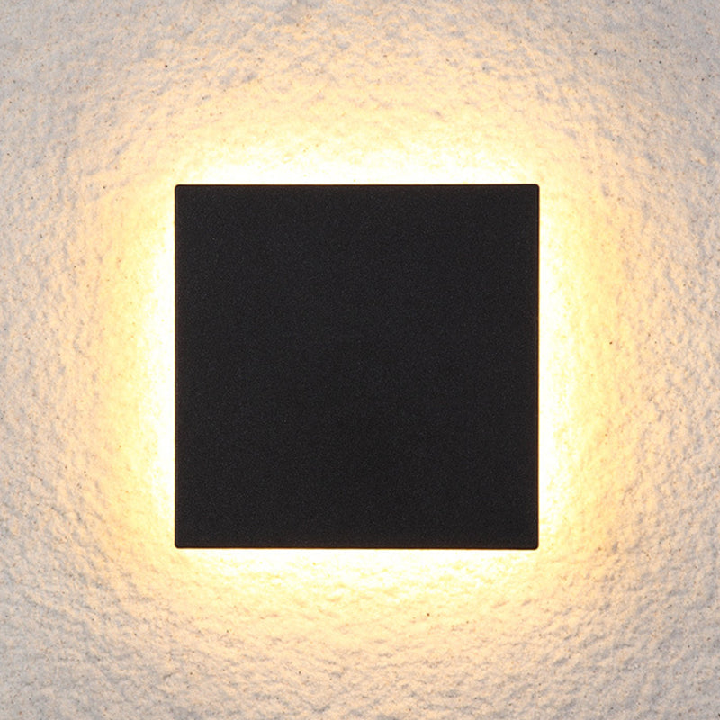 Ray Minimalista Moderno Redondo/Cuadrado Metal LED Aplique de Pared