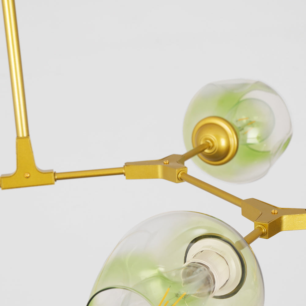 Valentina Diseño Molecular Bola Metal/Vidrio Lámpara Colgante Negra/Doroda