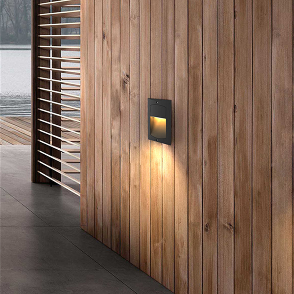 Ray Moderno Rectangular Metal Acrílico Aplique Eexterior