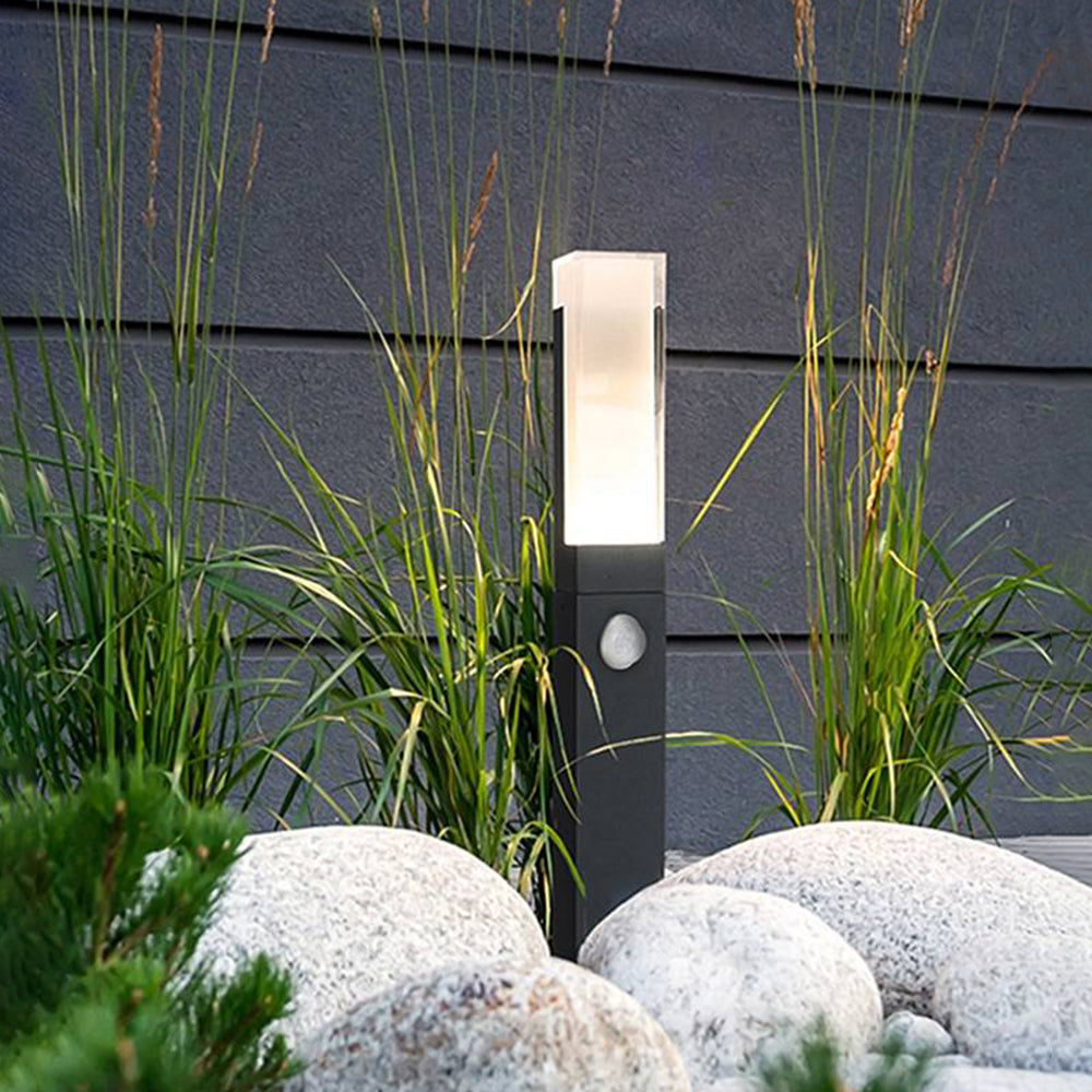 Ray Moderna Lámpara de Pie Exterior Metal Acrílico Patio