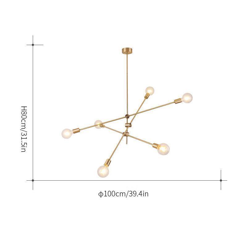 Edward Modern Metal Chandelier - Letslighting