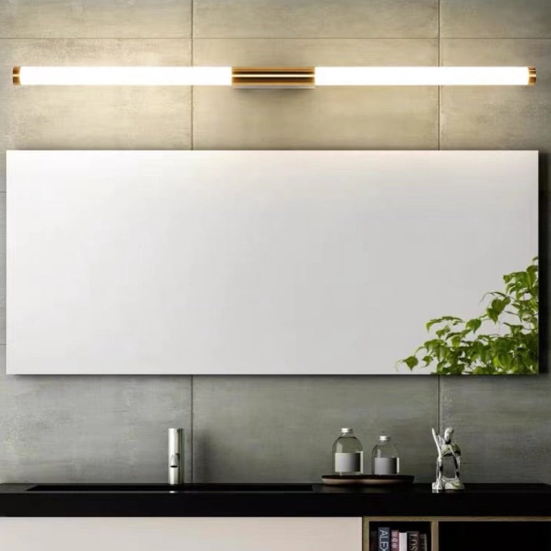 Arisha Minimalista Lineal Metal/Acrílico Aplique de Pared Blanco