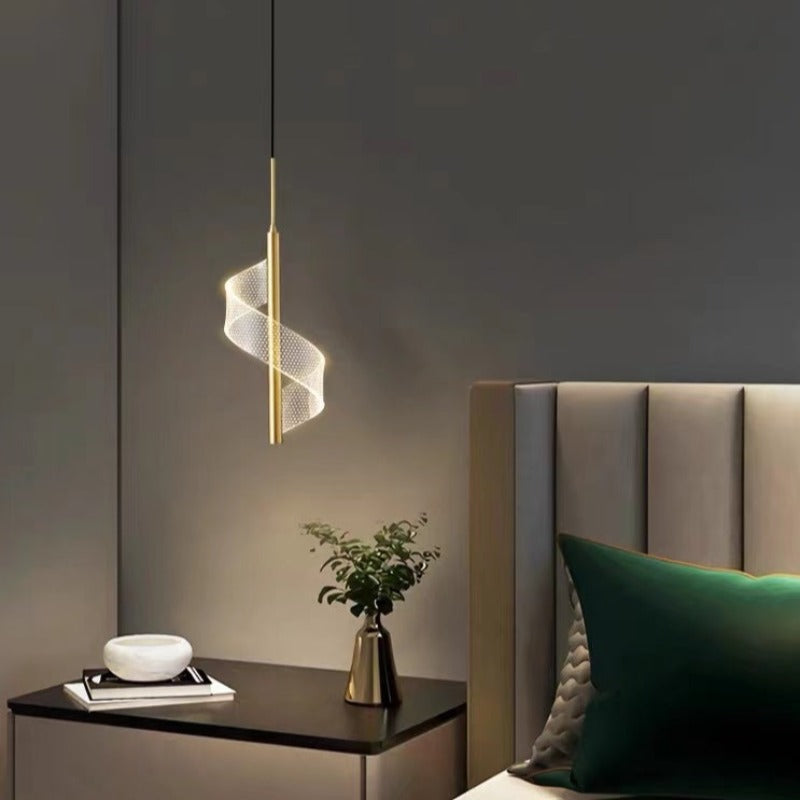 Arisha Nordica Lineal Metal/Acrílico Lámpara Colgante Oro