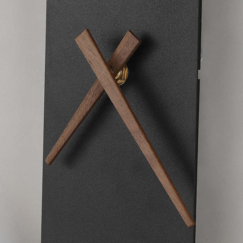 Nordic Decorativo Reloj Metal Aplique de Pared Dorado/Negro