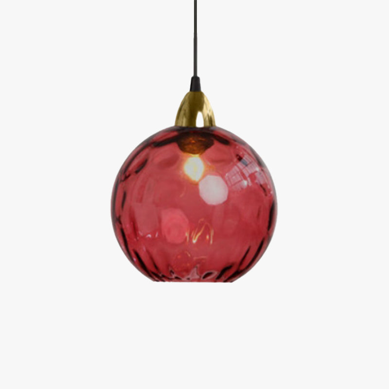 Valentina Moderna Globo Metal/Vidrio Lámpara Colgante Colores