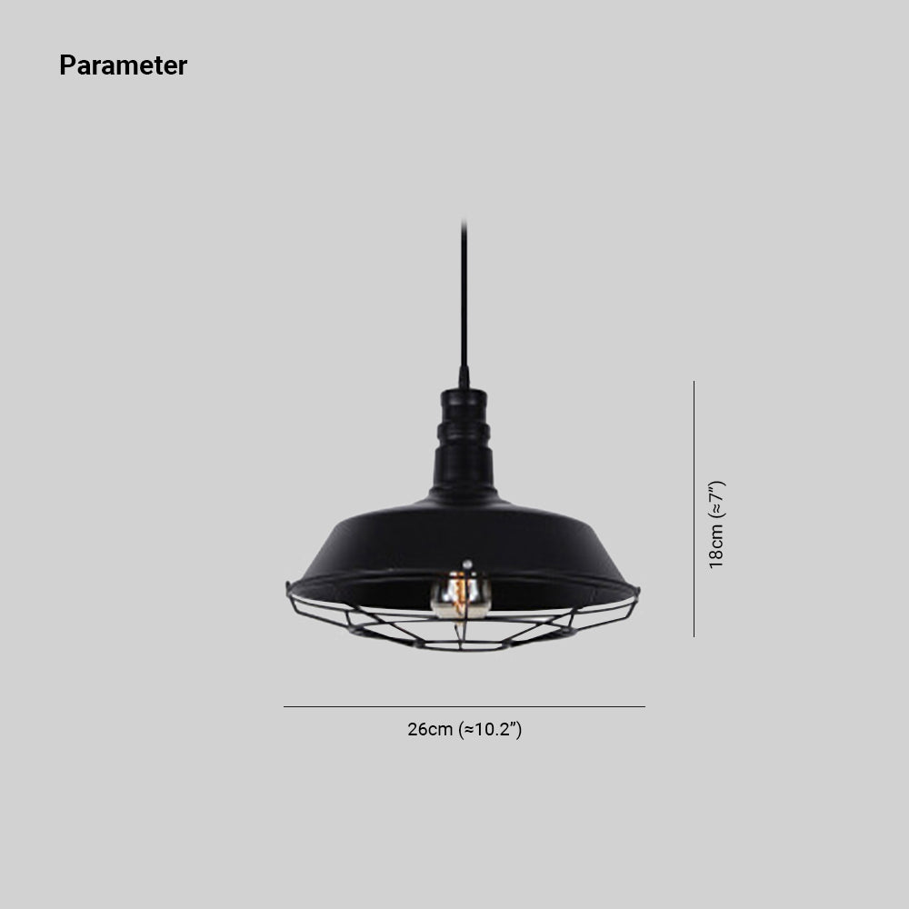 Silva Industrial Domo Metal Lámpara Colgante