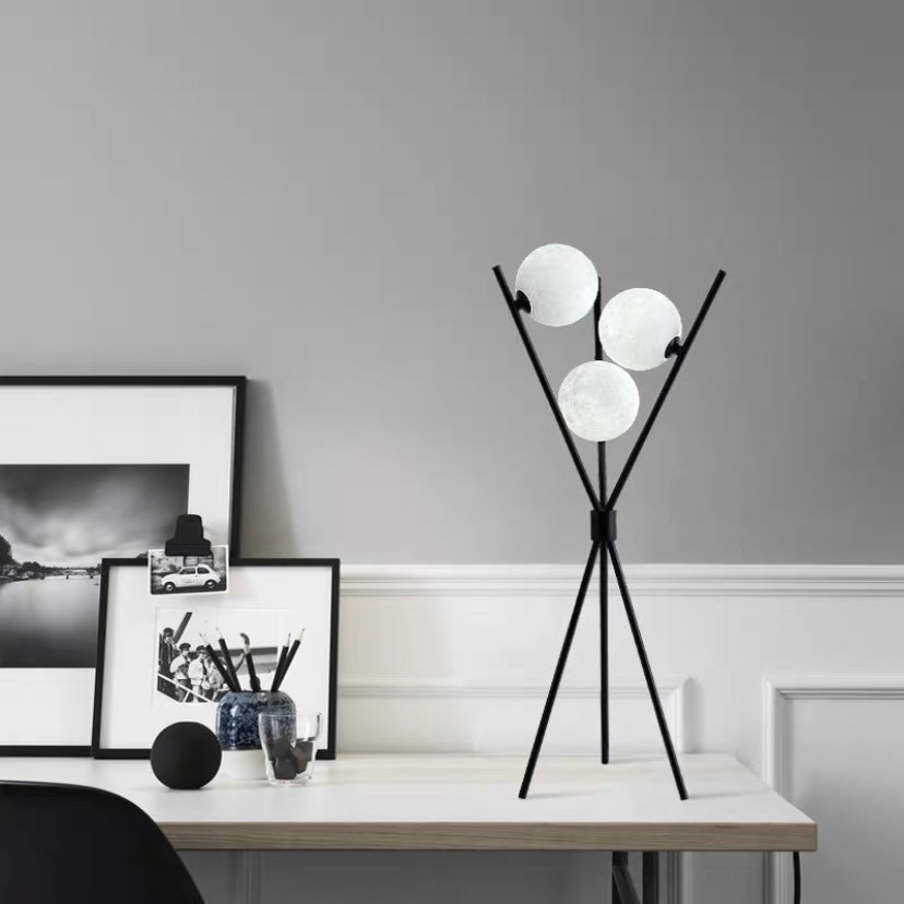Mira Moderna Minimalista Metal Lámpara de Pie Negra