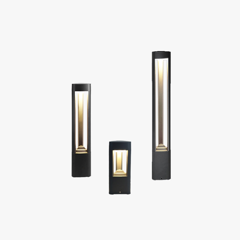 Ray Lámpara De Pie Exterior Moderno Metal Acrílico