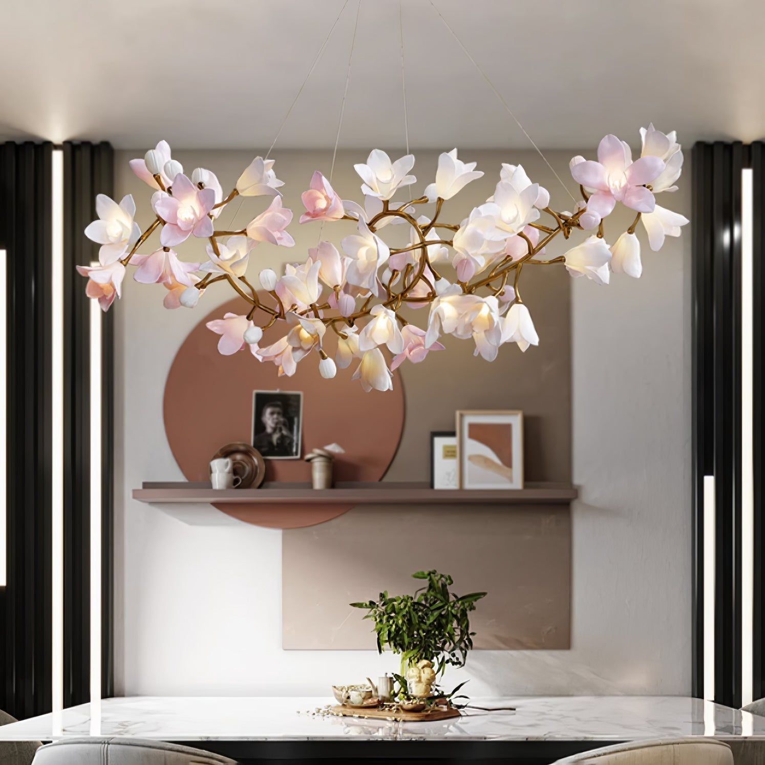 Circular Blossom Chandelier - Letslighting