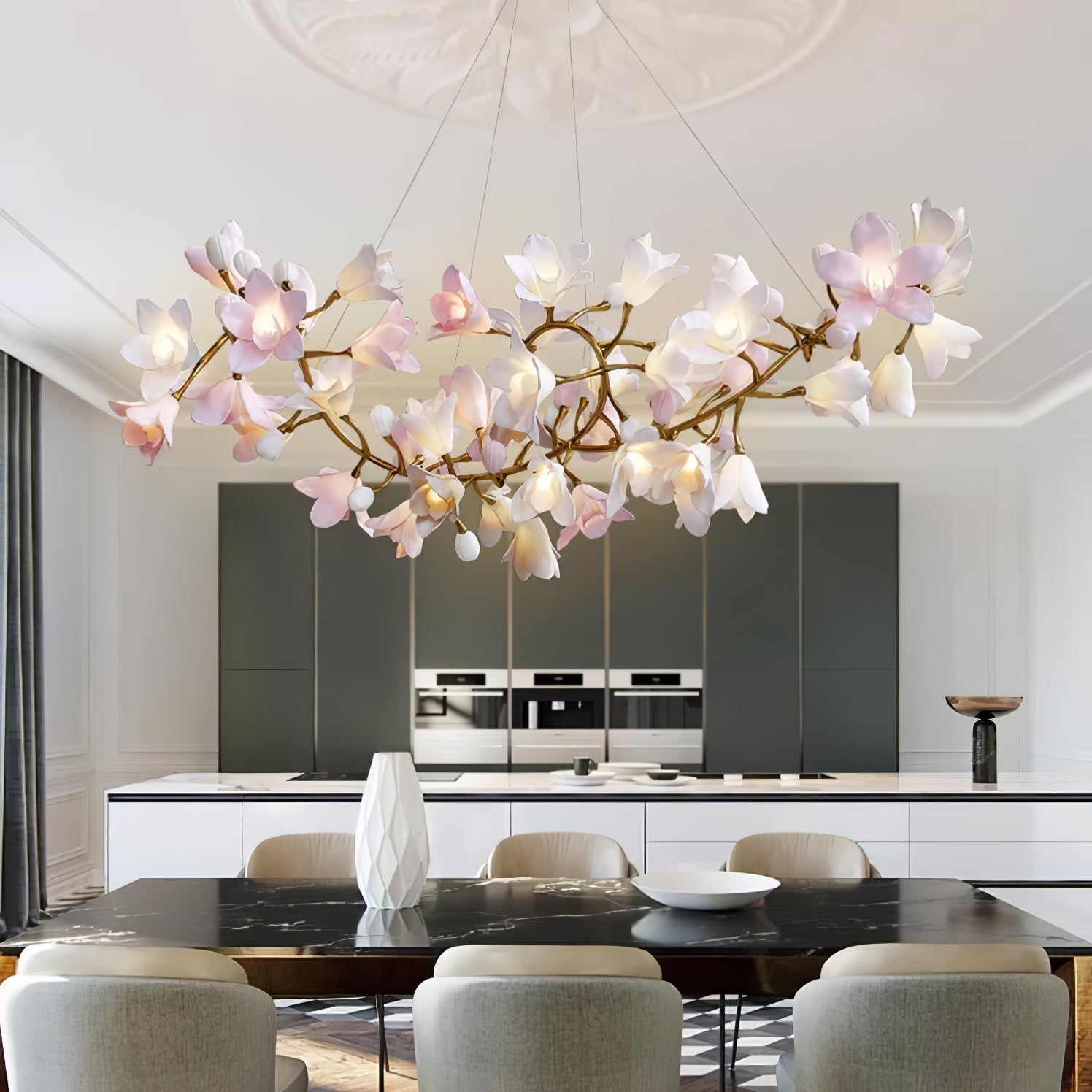 Circular Blossom Chandelier - Letslighting