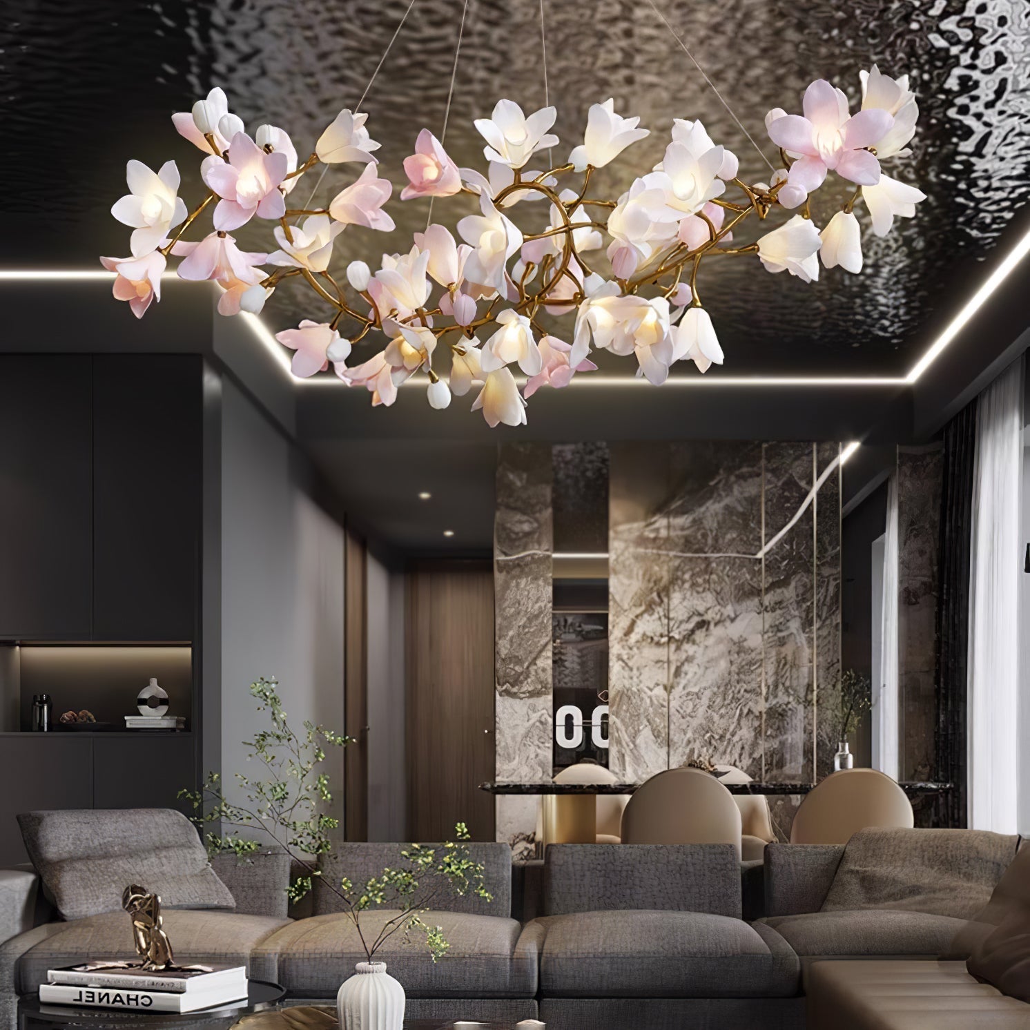 Circular Blossom Chandelier - Letslighting