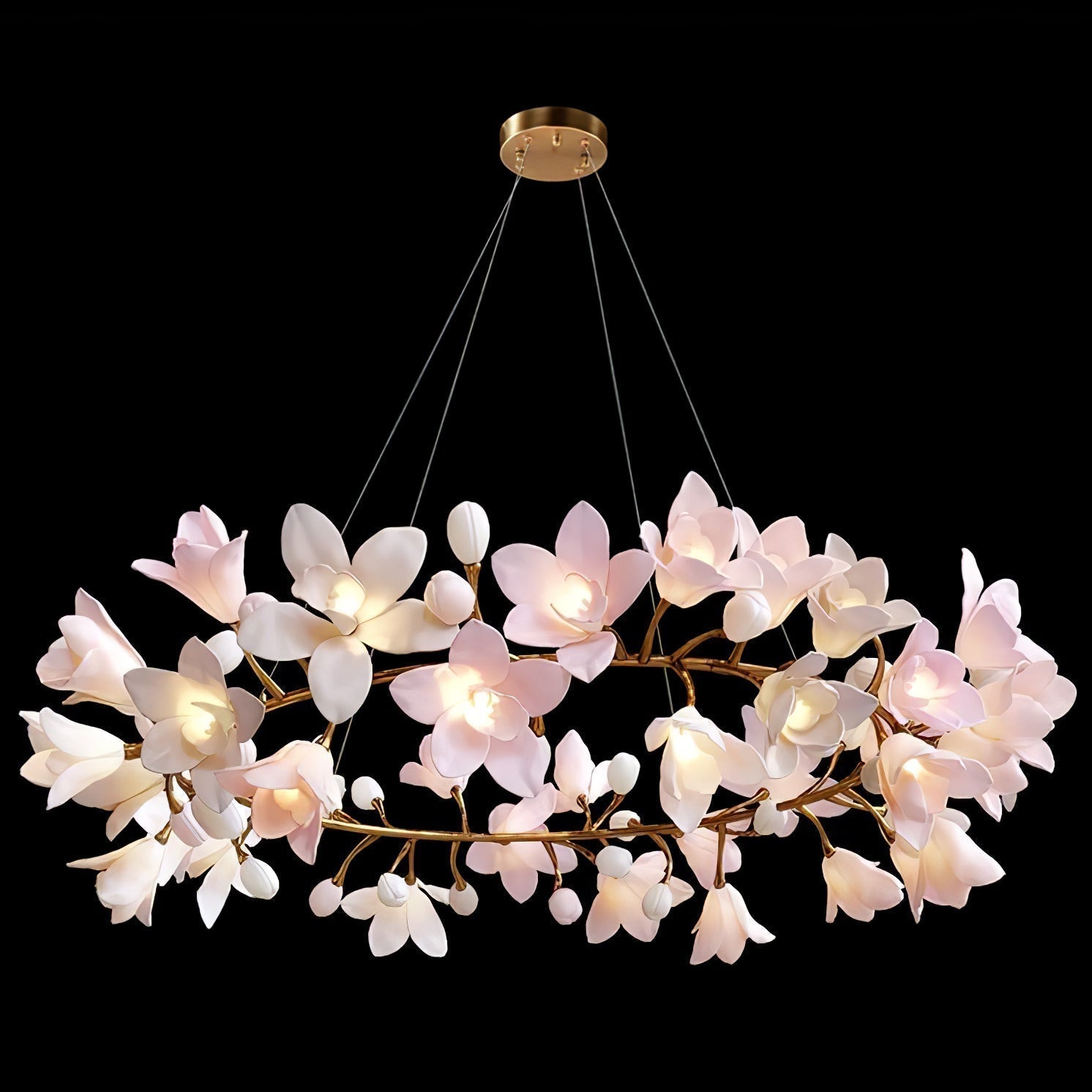 Circular Blossom Chandelier - Letslighting