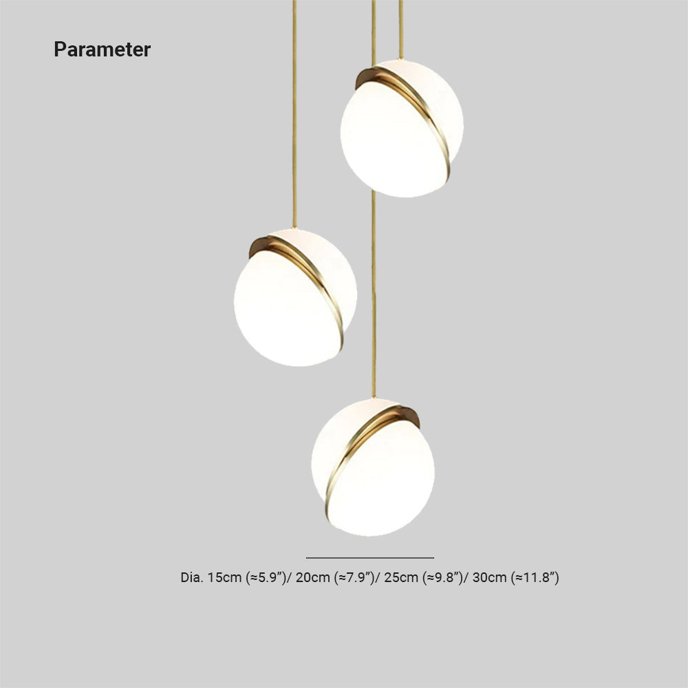 Arisha Moderna Bola LED Metal/Acrylic Lámpara Colgante Blanca