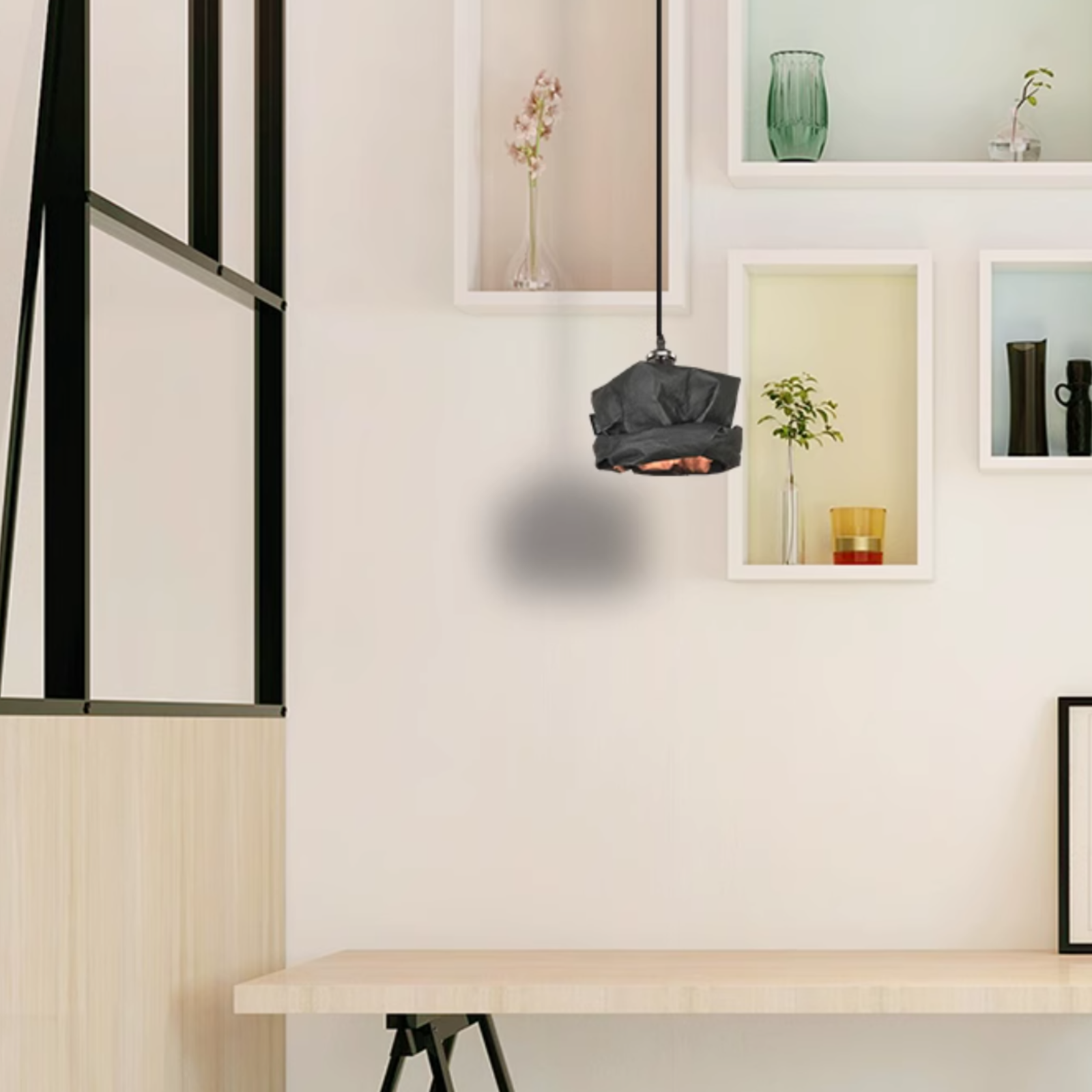 Valentina Vintage Gótico Metal Papel Lámpara Colgante Salón