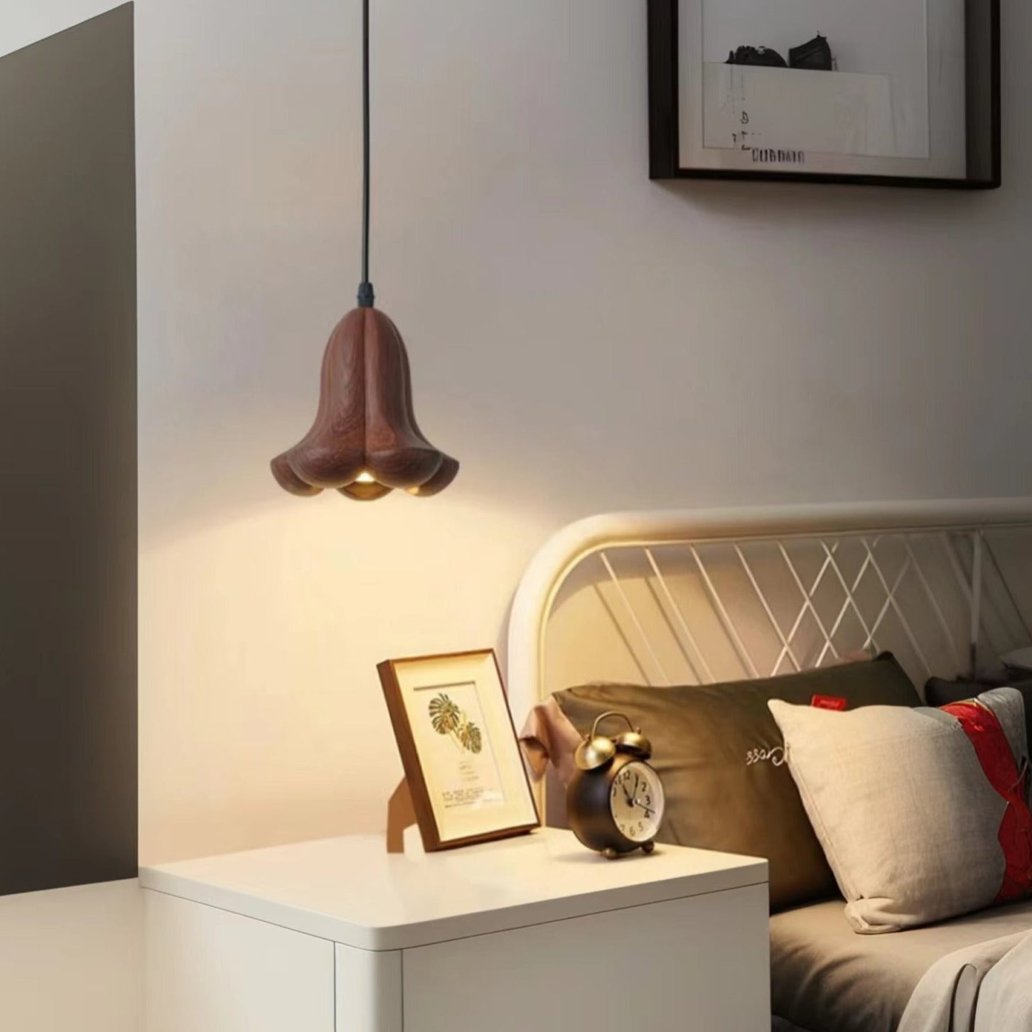 Ritta Vintage Flor LED Lámpara Colgante Metal/Resina Comedor