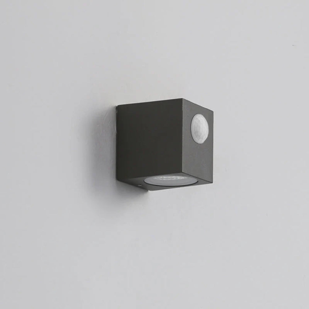 Ray Minimalista Rectangular Metal/Vidrio Aplique de Pared Negro