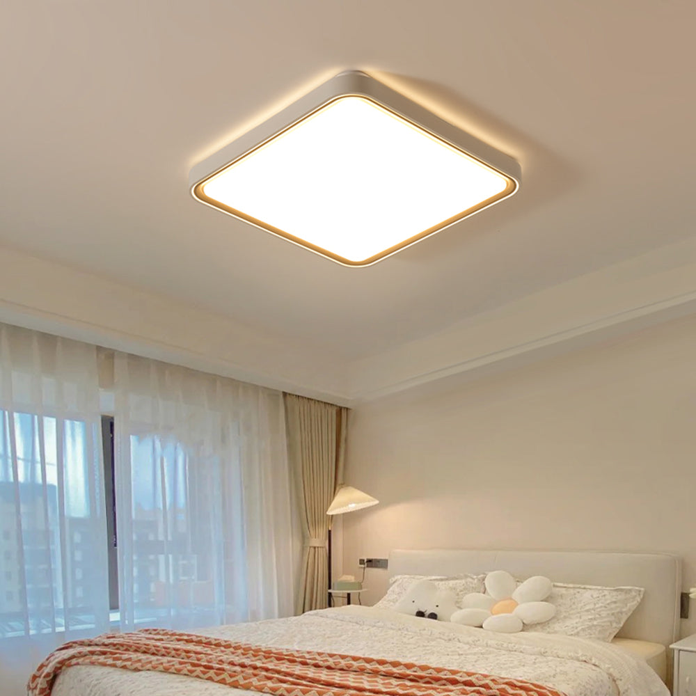 Arisha Moderna Redonda/Cuadrada Metal LED Lámpara de Techo