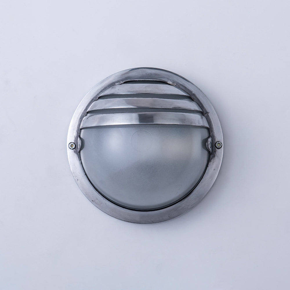 Ray Moderno Geométrico Metal LED Aplique de Pared Exterior Plata