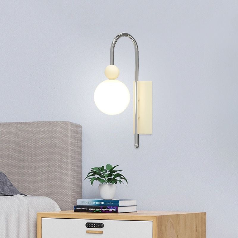 Valentina Moderna Minimalista LED Aplique de Pared Metal Vidrio Estudio