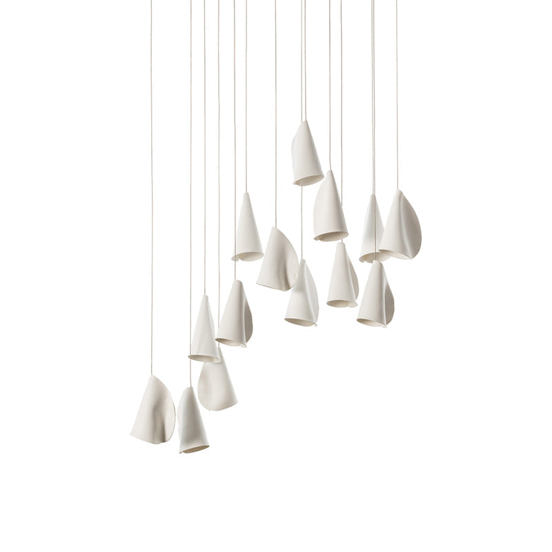 Ulfuvye Porcelain Ceramics Pendant Lamp - Lamp Copper