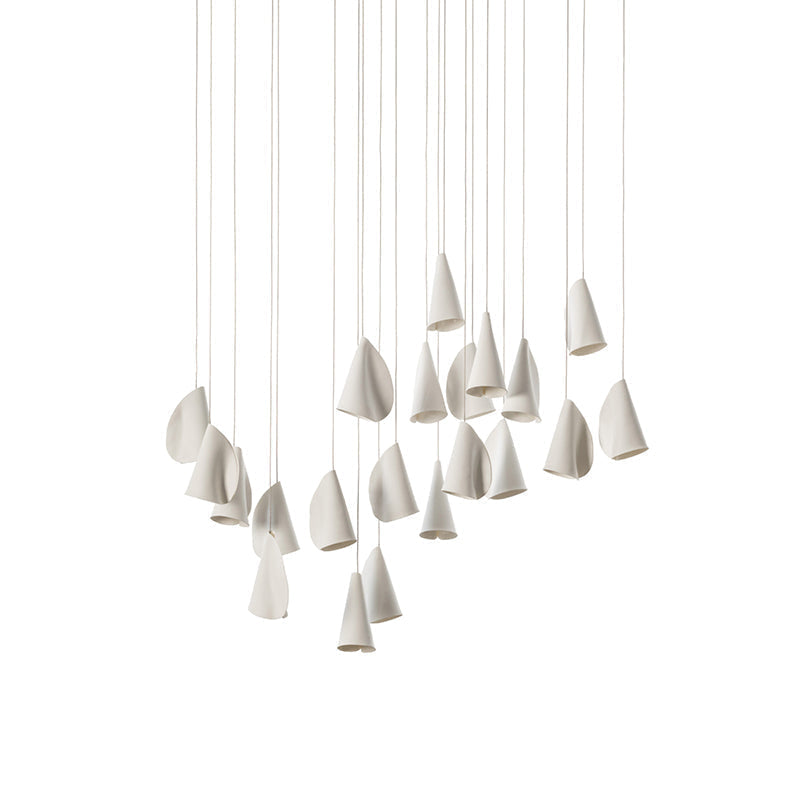 Ulfuvye Porcelain Ceramics Pendant Lamp - Lamp Copper