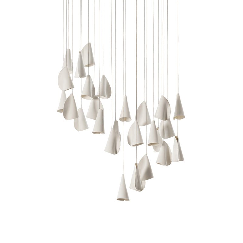 Olshaion Geometric Ceramic Pendant Light - Letslighting