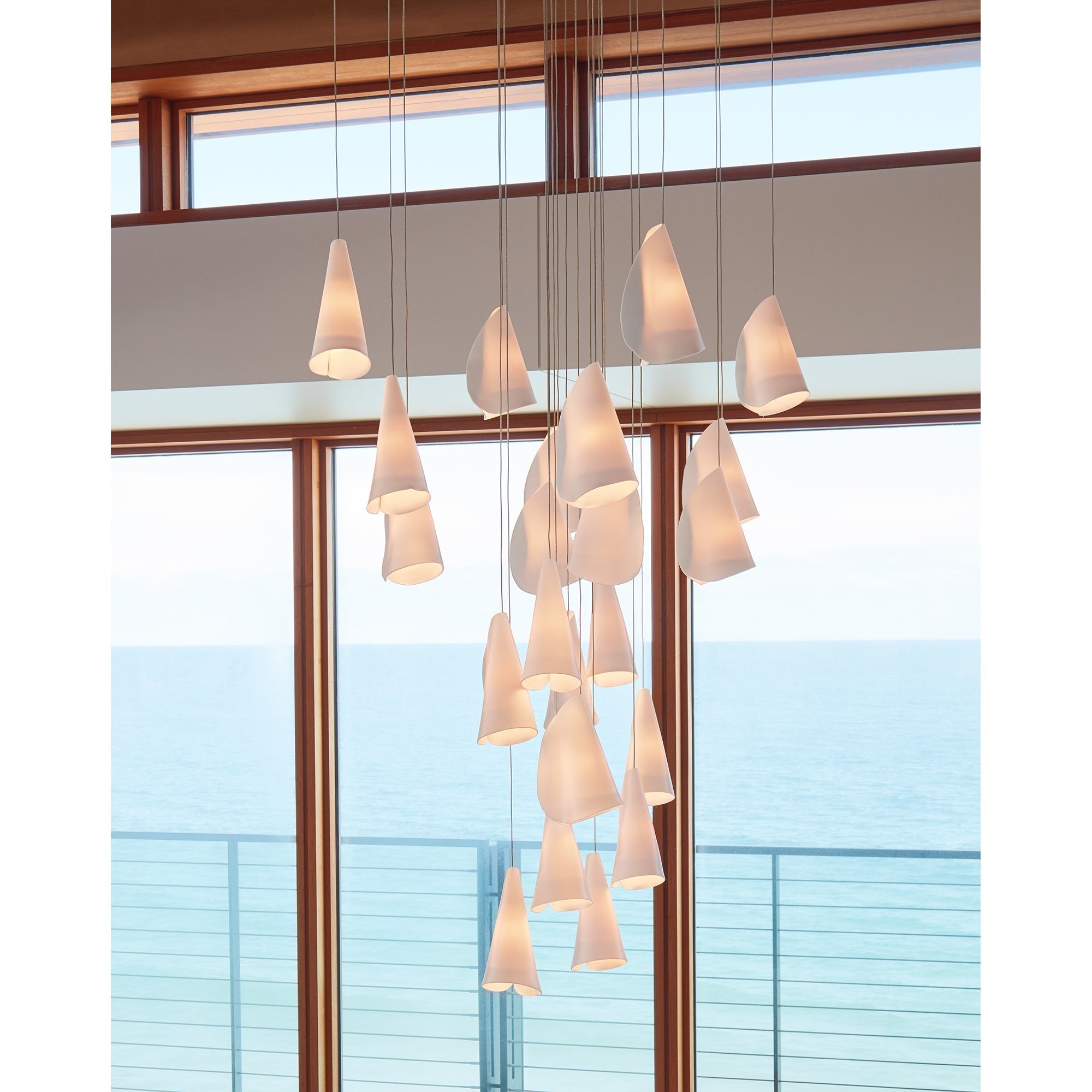 Olshaion Geometric Ceramic Pendant Light - Letslighting