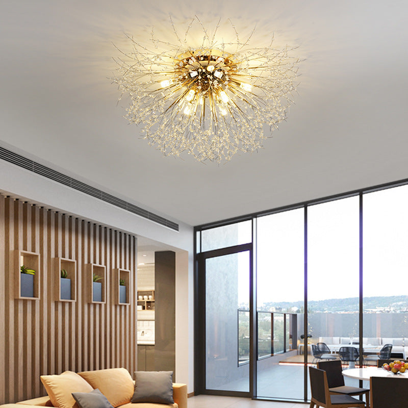 Arisha Vintage LED Luz de Techo Metal Oro Dormitorio Sala de Estar