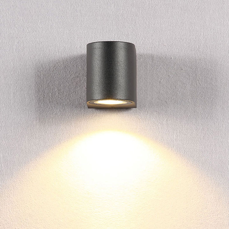 Ray Minimalista Rectangular Metal/Vidrio Aplique de Pared Negro