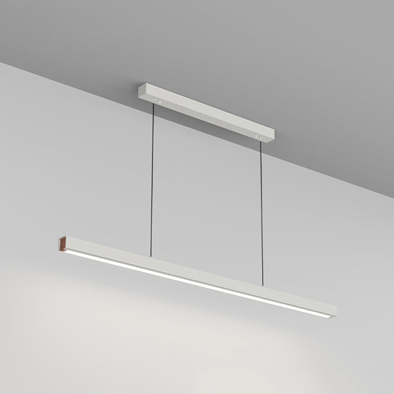 Arisha Minimalista lineal Metal/Madera Lámparas Colgantes Negra/Blanca