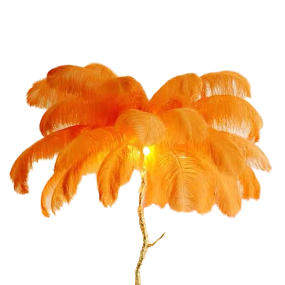 O'Moore Luxury Árbol Pluma/Resina Lámpara de Pie/Mesa