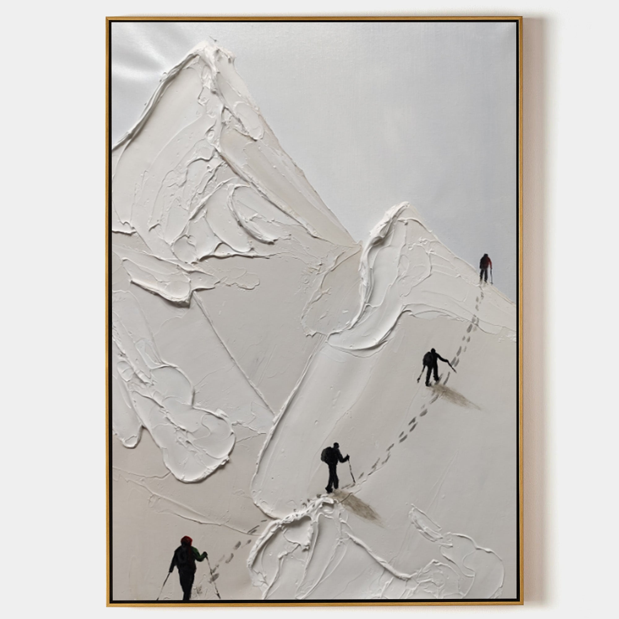 Skier Mural con Textura de Yeso - Letslighting